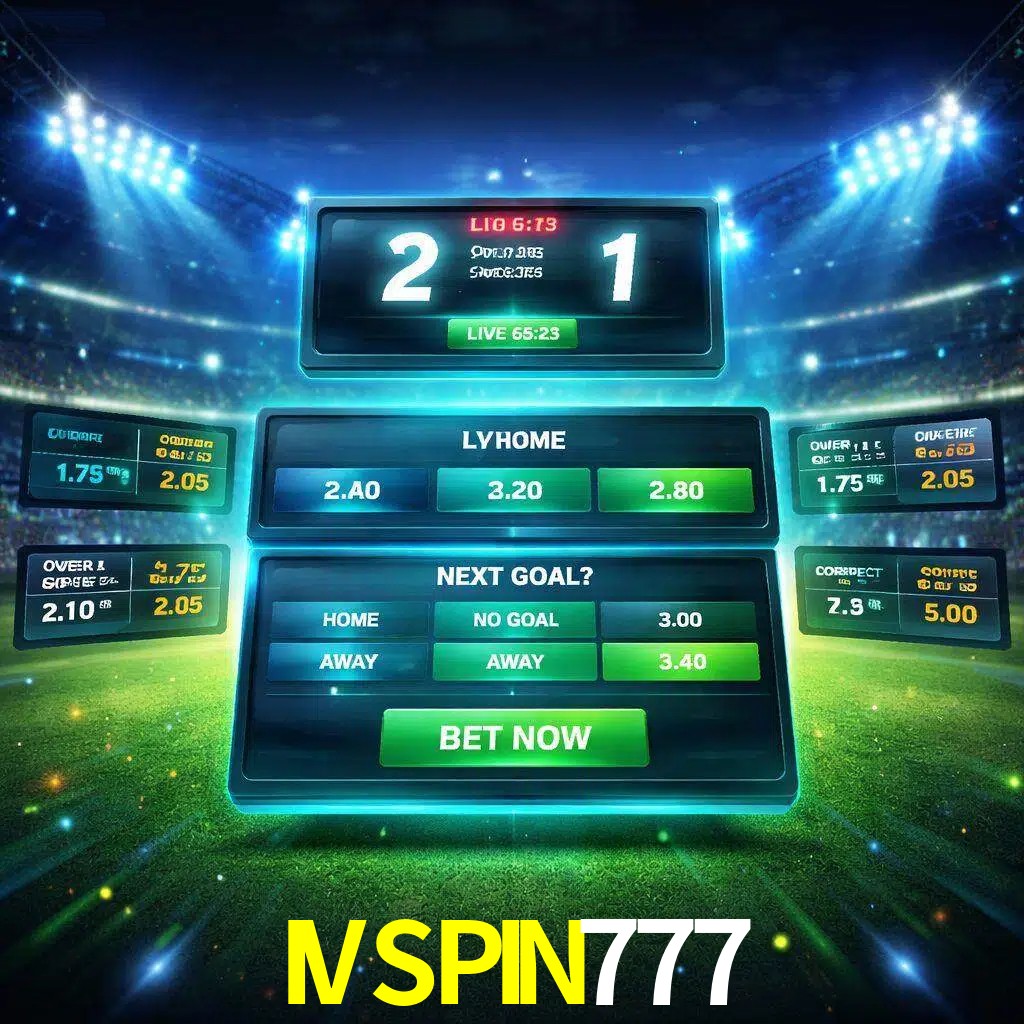 Vista de apuestas en vivo IVSPIN777 durante un partido en curso